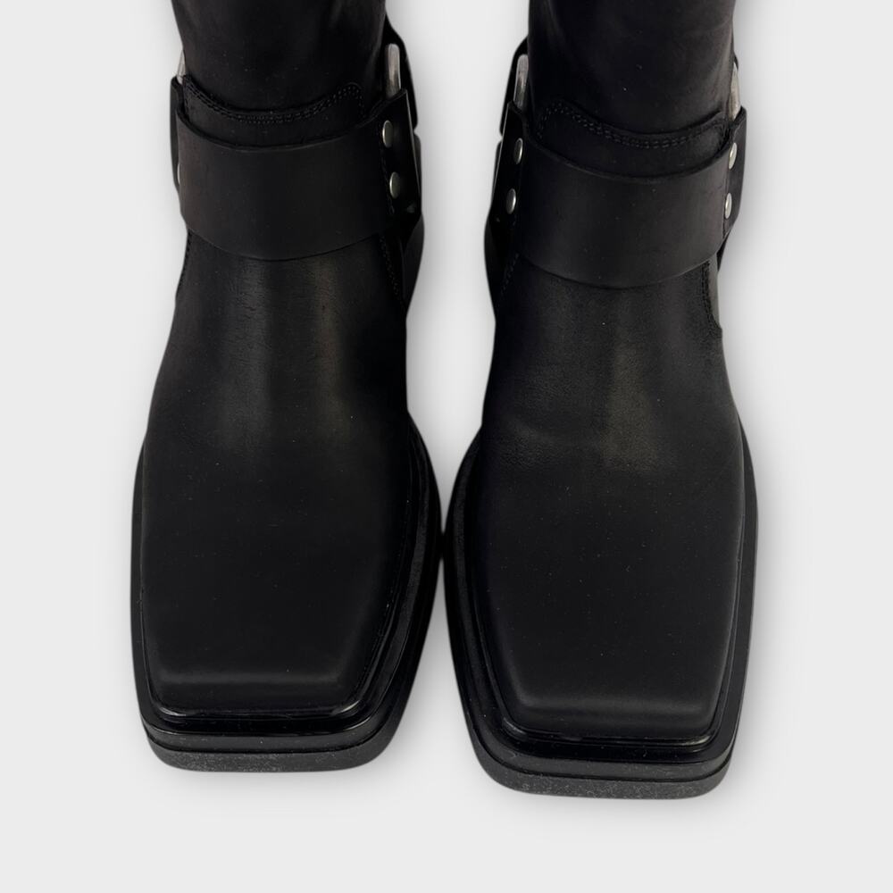 Vagabond Eyra Leather Moto Boot in Off Black Size 40 US 10 NEW - Picture 5 of 14